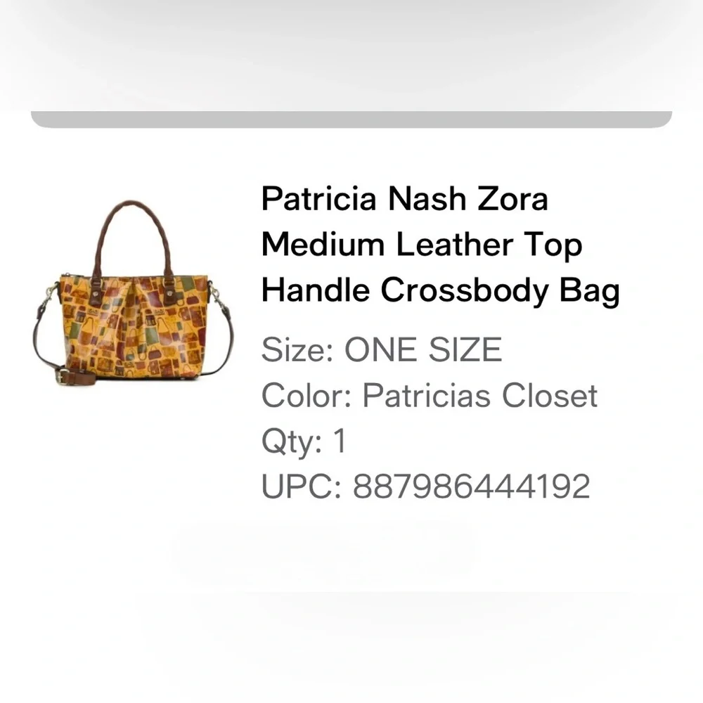 Patricia Nash part of Patricia’s Closet collection Satchel Handbag. - Picture 3 of 3